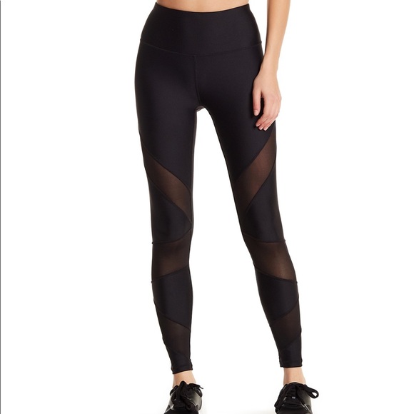 C&C California Pants - C&C California Black Mesh Panel Leggings NEW